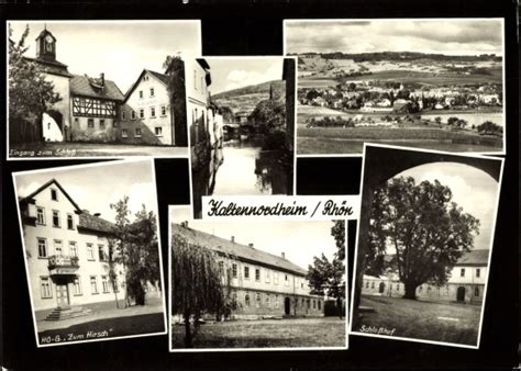 Ansichtskarte Postkarte Kaltennordheim in der Rhön Schlossansichten