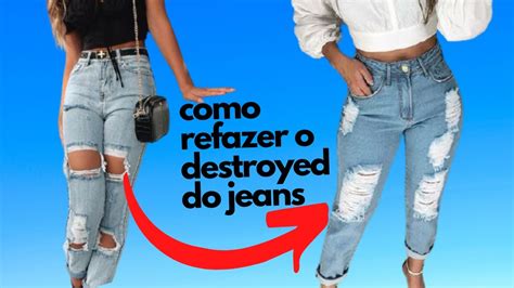 Descobrir 66 imagem como fazer rasgado na calça jeans br