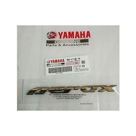 Jual Emblem Aerox Gold Asli Logo Aerox Gold Ori Yamaha B F B