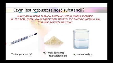 Rozpuszczalność substancji YouTube