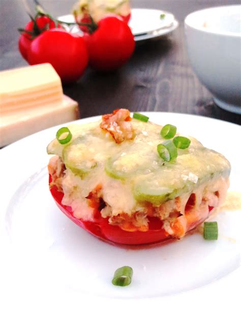 Tuna Melts On Tomato Halves