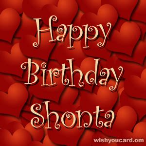 Happy Birthday Shonta Free E Cards