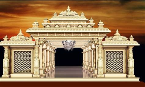 Weddings Golden Fiber Wedding Entry Gate At Set In Saharanpur