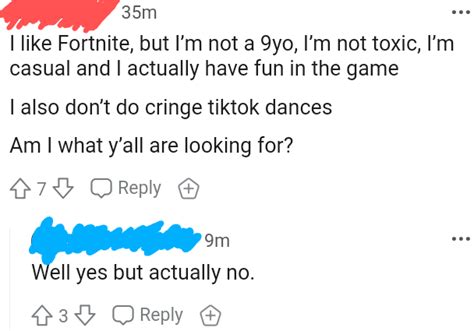 Tiktok bad, fortnite bad, AND overused meme in one! : r/redditmoment