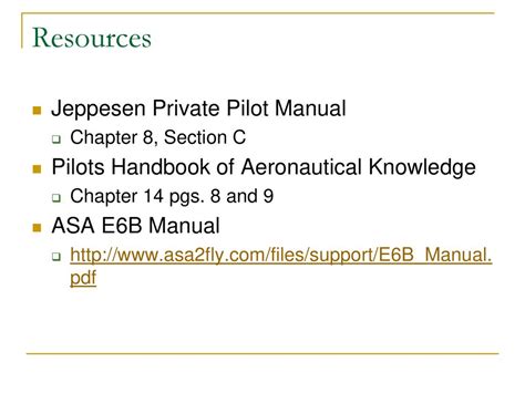 Jeppesen Private Pilot Manual