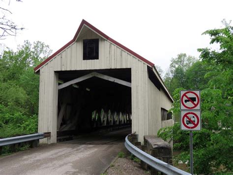 Mechanicsville Covered Bridge In Ashtabula County Ohio