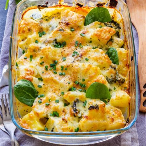 Spinach Potato Casserole Recipe - Happy Foods Tube