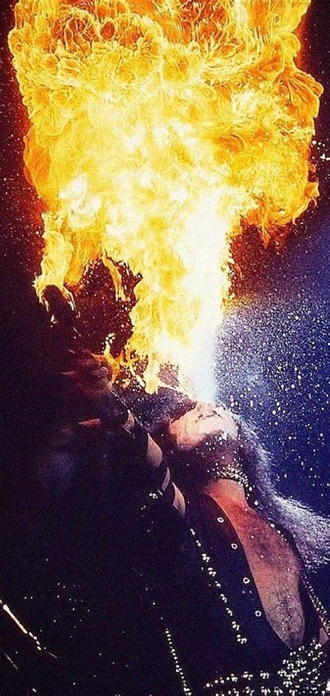 Kiss Phone Wallpaper Gene Simmons Fire Breathing In Gene