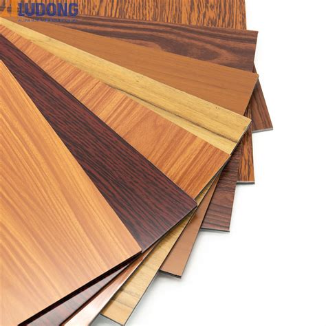 Interior Decorative 1250mm3050mm Wooden Acp Acm Sheet