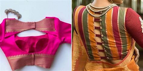 Top 15 Latest Saree Blouse Back Neck Designs With Catalogue In 2021 2022