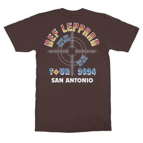 San Antonio Tx 2024 Tour T Shirt Def Leppard Official Store