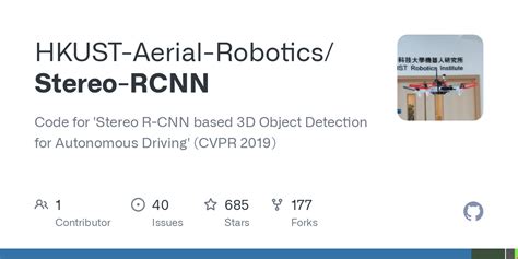 GitHub HKUST Aerial Robotics Stereo RCNN Code For Stereo R CNN