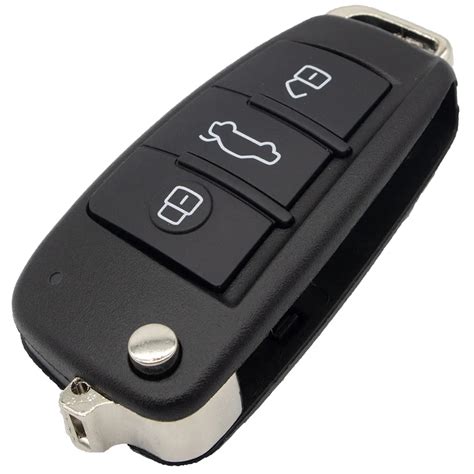 WhatsKey Folding Flip Remote Car Key Shell Case 3 Button For Skoda