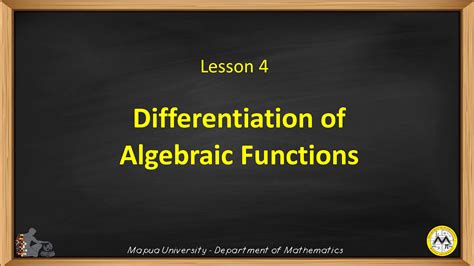 Solution Lesson 4 Differentiation Of Algebraic Functions Studypool