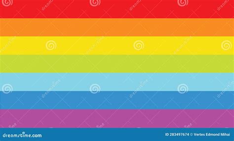 Vector Of Rainbow Flag Sexual Identity Stock Vector Illustration Of