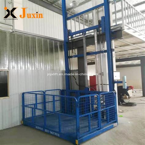 Guide Rail Vertical Lift Warehouse Industrial Freight Lift Elevator