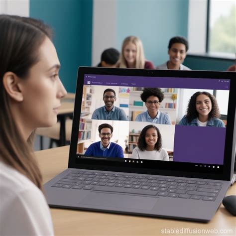 Microsoft Teams Digital Education Tool Stable Diffusion Online