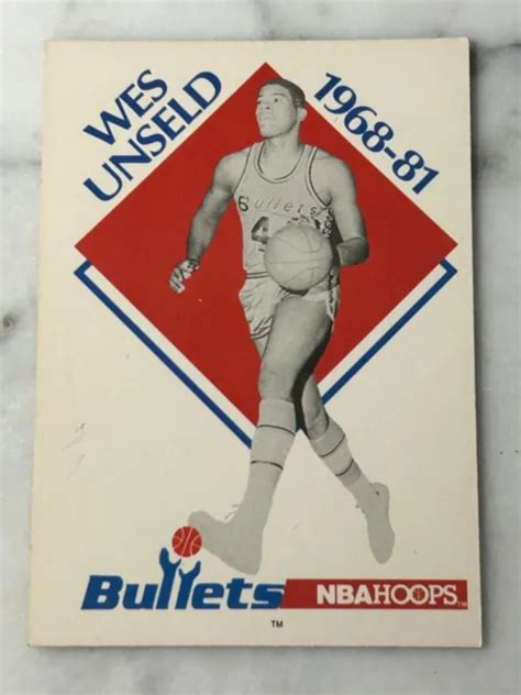 Nba Hoops Basketball Card Wes Unseld Washington Bullets Eur