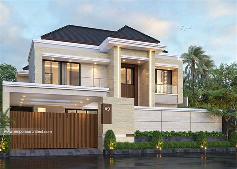 Desain Tampak Depan Dengan Pagar Rumah Modern Lantai Bapak Dekky Di