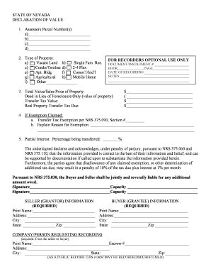 Fillable Online Co Nye Nv Declaration Of Value Form Instructions Nye