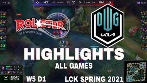 Highlight Kt Vs Dk All Game Lck M A Xu N Lck Spring Kt