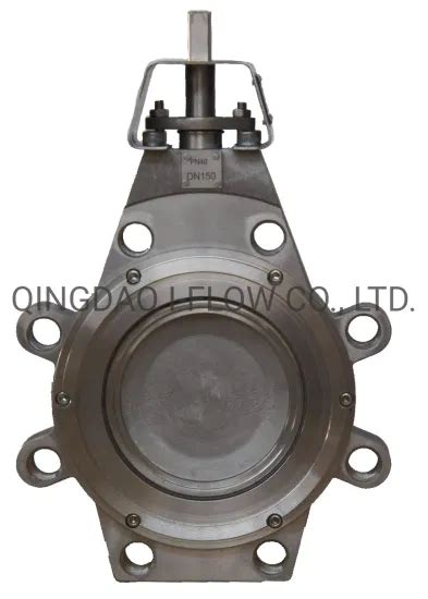 Wafer Type Lugged Ductile Iron Solenoid Pneumatic Actuator Epdm Lined Control Butterfly Valve