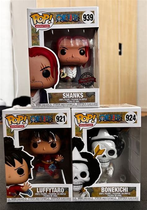 One Piece Funko Pop Set Figuren Luffy Shanks Bonekichi Kaufen Auf