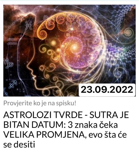 POGLEDAJTE ZA KOJA 3 ZNAKA ZODIJAKA JE SUTRA BITAN DATUM Good Health