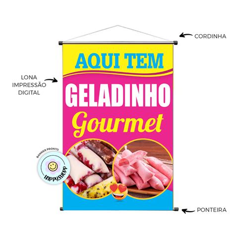 Banner Geladinho Gourmet Sacolé Gelinho Shopee Brasil