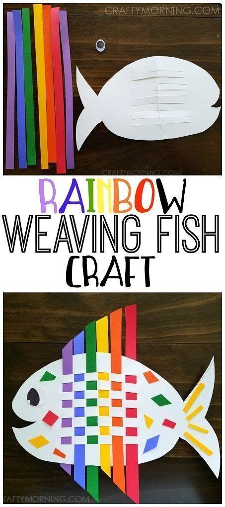 Weaving Rainbow Fish Kids Craft Crafty Morning Rainbow Fish