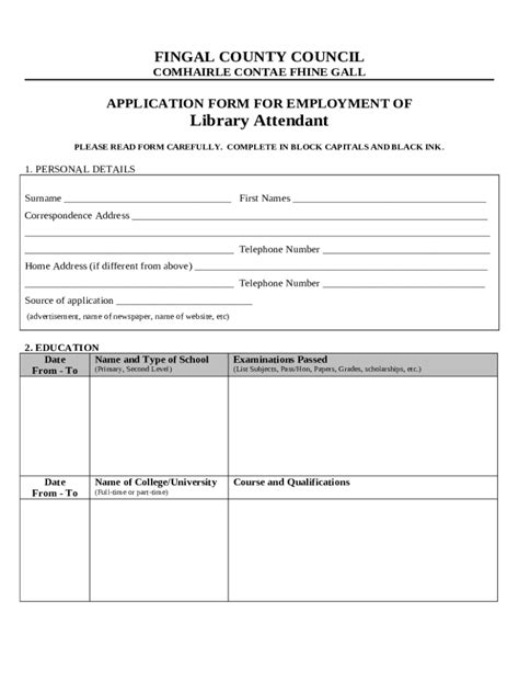 Candidate Ination Booklet For All Library Grades Doc Template