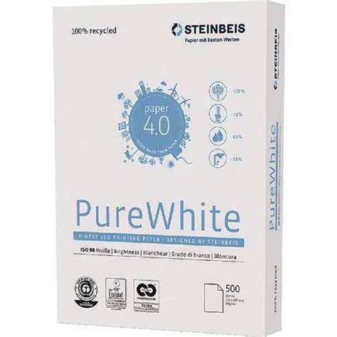 Steinbeis Recycled Paper A4 80gsm White • Prices