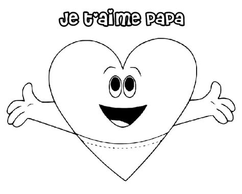 Coloriage Je T Aime Papa T L Charger Et Imprimer Gratuit Sur