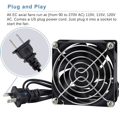 Snapklik.com : GDSIME AXIAL 8025, New Muffin Fan, 110V 115V 120V 220V ...