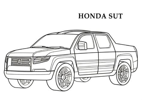 Coloriage Honda Sut Pick Up Dessin Gratuit à Imprimer