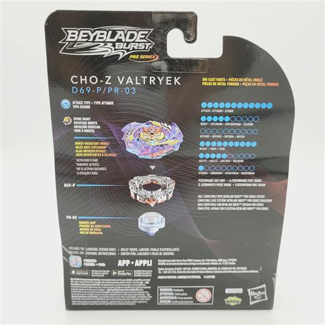 Beyblade Burst Pro Series Cho Z Valtryek Attack Type Spins Right D69 P Pr 03 Beyblade Burst