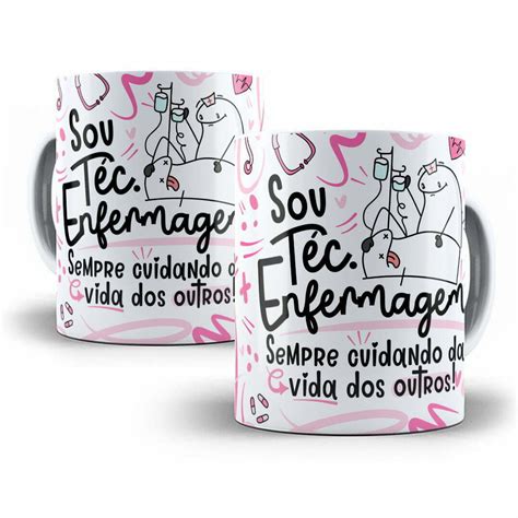 Arte Sublimação Caneca Téc Enfermagem Flork Profissões Png Ello Criativo