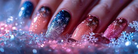 Premium Photo | A Glamorous Nail Art Design Glitter Background