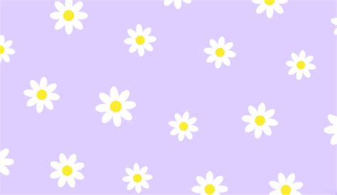 Purple Daisy Background Cute Desktop Wallpaper Purple Wallpaper