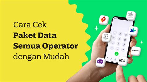 Cek Paket Data Semua Operator Telkomsel XL Hingga Indosat