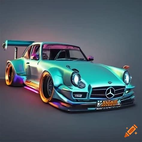 Render Of A Modified Vintage Mercedes Gullwing On Craiyon