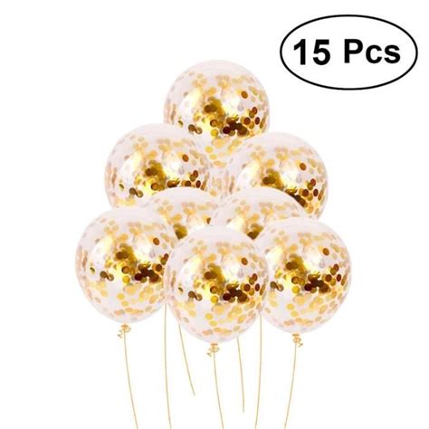 Pcs Pouces Paillettes D Or Confettis Ballons Color S Ballons De