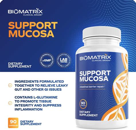 Buy Biomatrix Support Mucosa 90 Capsules Aids Intestinal And Gut Repair Support For Mucosal