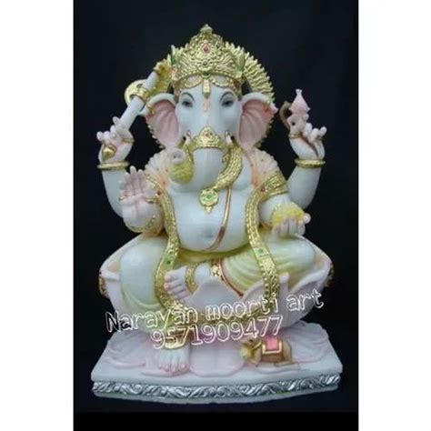 Multicolor Handmade Marble Ganesh Statue At Rs 28000 In Jaipur Id