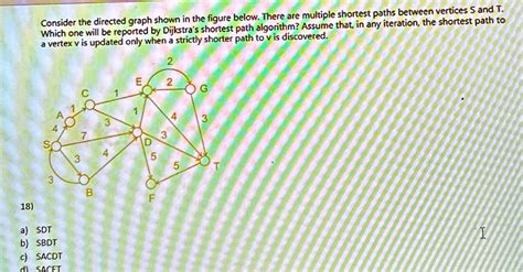 SOLVED Consider The Directed Graph Shown In The Figure Below There