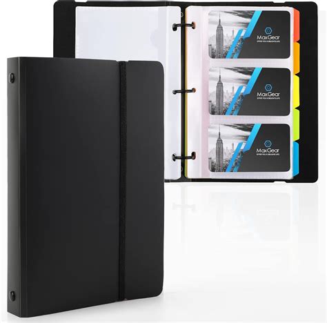 Amazon MaxGear Business Card Organizer Business Card Holder Book