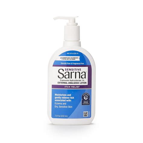 Sarna Sensitive Pramoxine Itch Relief 7 5 Oz Bottle Ea 1