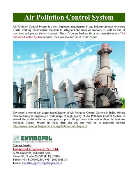 Air Pollution Control System by Enviropol Engineers - Issuu