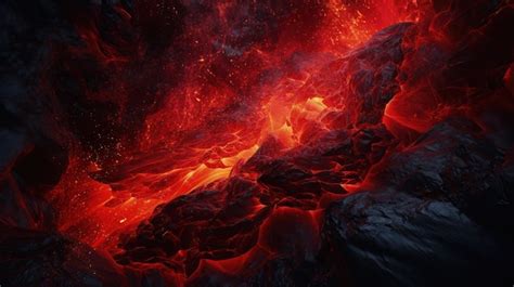 Premium Photo Captivating Lava Wallpaper Fiery Beauty And Volcanic