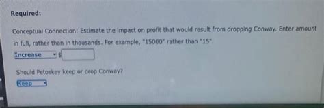 Solved Keep Or Drop Decision Petoskey Company Produces Three Chegg